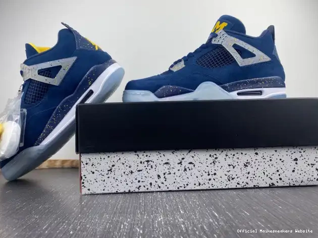 Official Maikesneakers Jordan Michigan 4 (PE) Retro AJ4-1036660 Air 0616